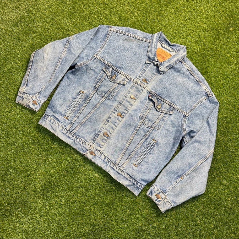 Vintage 90s Levi’s Denim Jean Jacket Men’s Size XL 70507-4890 - Picture 4 of 11